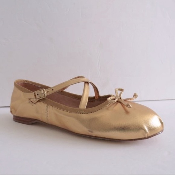 Anthropologie Circus Ny by Sam Edelman Zuri Satin Cross-Strap Ballet Flats 9M - Picture 7 of 15